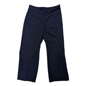 Talbots Hollywood pants black side zip trousers‎ wide leg 16p